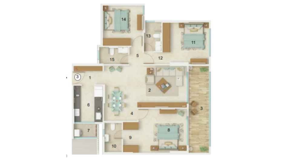 Dynamix-Luma-Fllor-Plan-2BHK-Wing-B