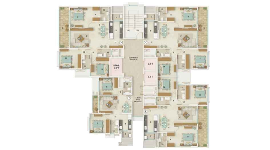 Dynamix-Luma-Typical-Floor-Plan-Wing-A