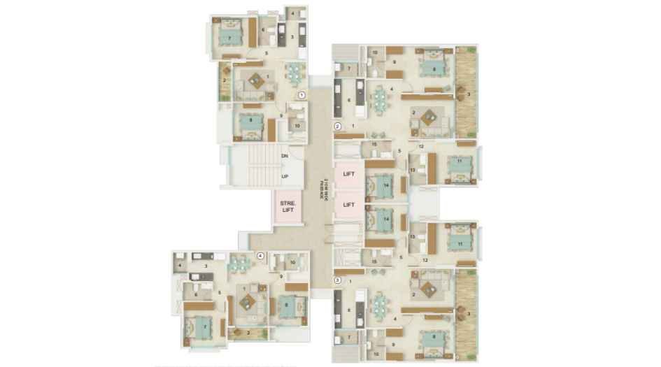 Dynamix-Luma-Typical-Floor-Plan-Wing-B